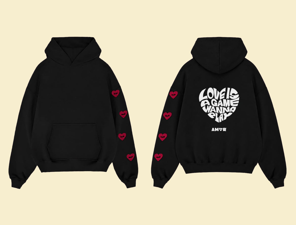 AMOR HOODIE — LOVE’S A GAME, WANNA PLAY?
