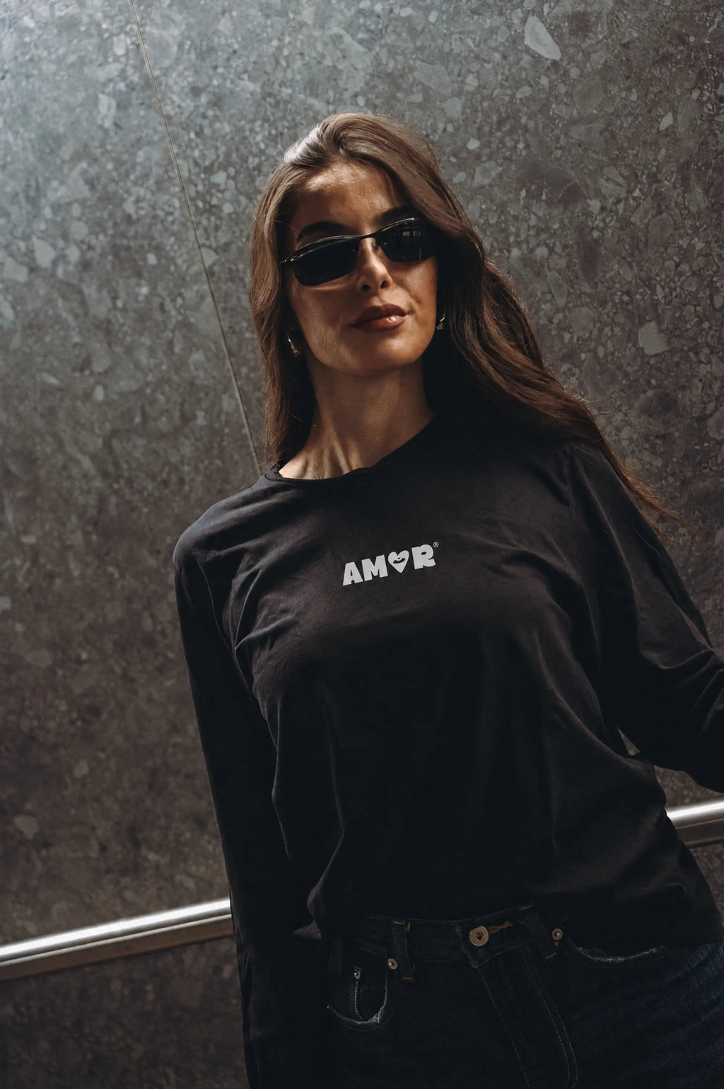 “BREAK RULES, MAKE AMOR” long sleeve