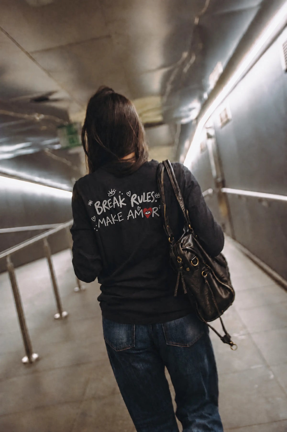 “BREAK RULES, MAKE AMOR” long sleeve